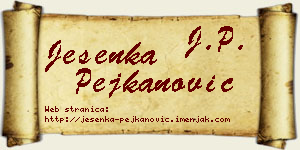 Jesenka Pejkanović vizit kartica